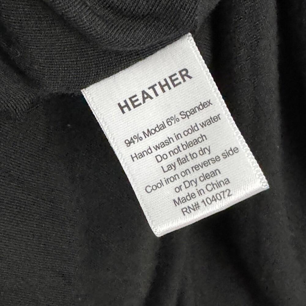Heather by Bordeaux Women’s Size P Small Black Fitted Ruched Jersey Tank Dress - Picture 5 of 8